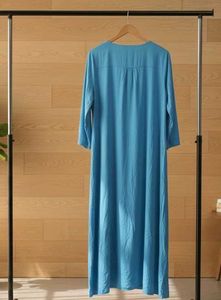Blue Cotton Blend Kurta