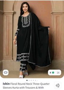 Elegant Ishin Black Kurta Set