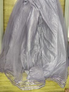 Sparkling Lavender Heavy Evening Gown