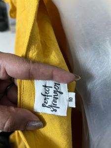 Pintrest Yellow Wrap Dress