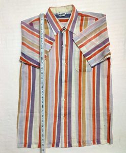 Striped Short Sleeve Casual Shirt