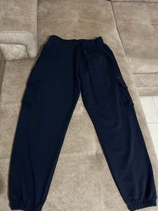 Navy Blue Cargo Joggers