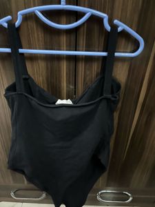 New H&amp;m Fitted Black Bodysuit