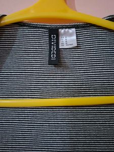 Striped Square Neck Top