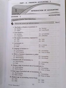 Accountancy Theory(H.S)