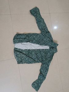 Green Printed Shirt