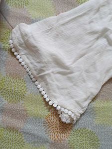 Cute Cream Cold Shoulder Top