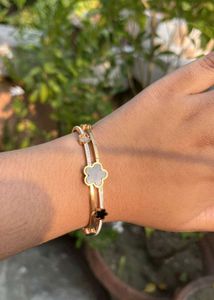 Gold Pleated Bracelet