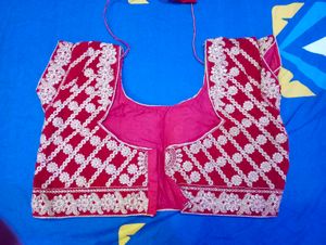 Red Embroidered Blouse Alter Also