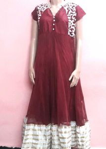 Gone Net With Barder Fancy Embroidery Work Latest