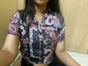 Patterned Crop Top