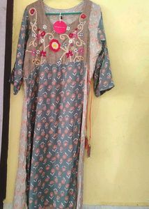 Comfortable Green Checked Nightdress 36-44