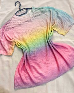 🎁Buy 2 Get2 Free Rainbow Knit Top ()
