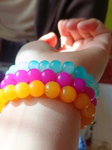 Colorful Beaded Bracelets - Set of 3