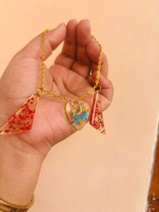 Love Bracelet Of 3 Resin Charms