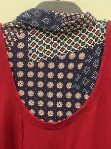 Aesthetic Red High Neck Dress
