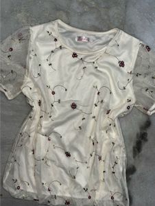 Floral Embroidered Top