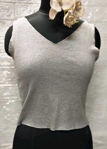 Sleeveless V-Neck Top