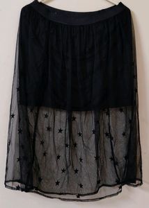 United Colors Of Benetton Black Shear Skirt