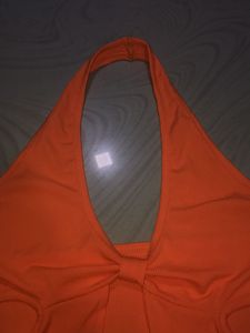 Orange Halter Top