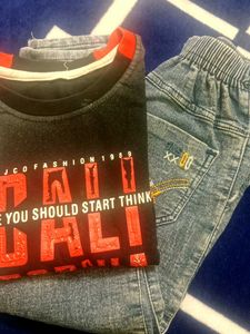 Boy's Cali Graphic Tee &amp; Jeans