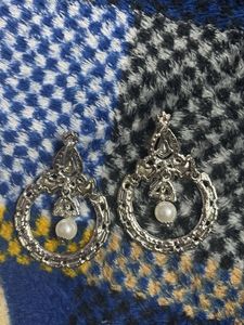 Sparkling Pearl Drop Earrings