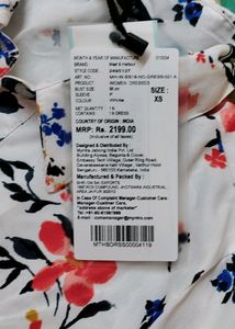 Mast And Harbour Women White Printed Shirt Dress