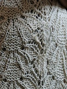 Cream Crochet CoverUp Mini Dress with a V-neckline