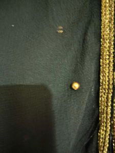 SALE!!Black Dupatta havng gold pearl,patti hangn