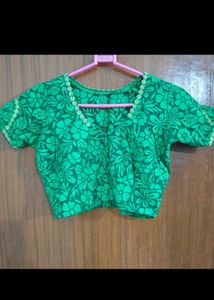 Green Designer Blouse