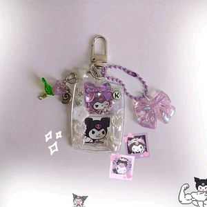 Kuromi Inspired Keychain