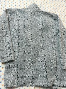 Patterned Grey Knit Jacket