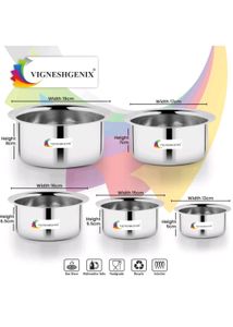 Vigneshgenix Cookware Set 5 Piece 🥗⭐