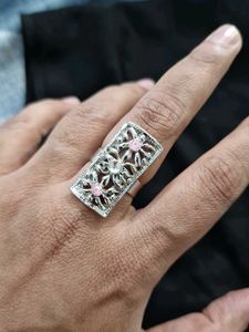 Vintage Silver Floral Ring