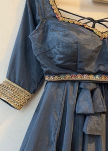 Elegant Grey Lehenga Choli