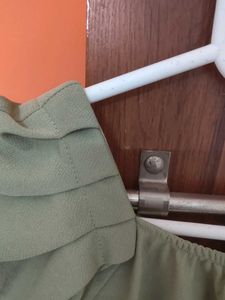Green Puff Sleeve Top