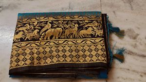 Elegant Blue Silk Saree