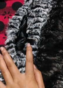 Black And White Fur Coat