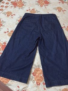 Wide Leg Denim Culottes