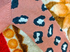 Cute Animal Print Knit Dress