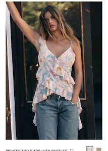 Floral Ruffle Cami