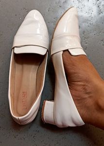 White Party Wear Loafers