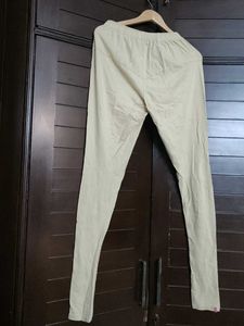 Lyra women Comfortable Cotton Beige Leggings
