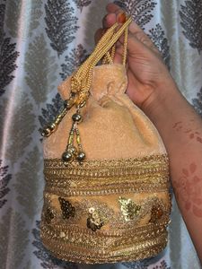 Golden Potli Bag