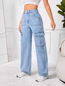 Women Cargo Jeans- New