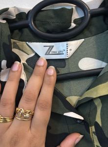 Camo Button-Down Shirt