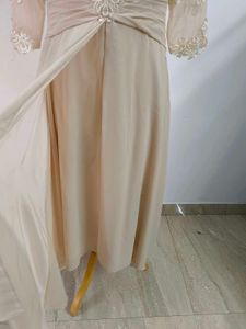 Lace Bodice Chiffon Dress