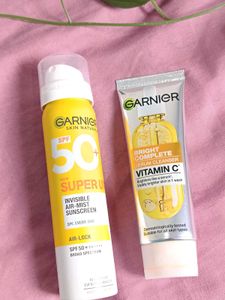 Garnier Super UV Sunscreen & Vitamin C Cleanser