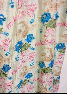 Multi Floral Work Suit Salwar &amp; Dupatta 40 Bust