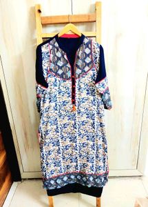 Floral Print Cotton Kurti Size-42-44